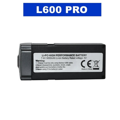 7.4V 3000mAh Li-Po battery, rated 5V. Use only factory USB cable. Avoid damage, water, heat. Do not disassemble. CE marked. Made in China.