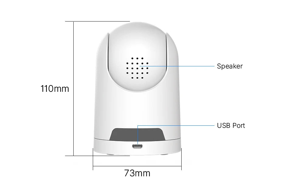 Hiseeu 2MP Baby Pet Monitor Camera, Download ICSEE app, create account, and login to access features.