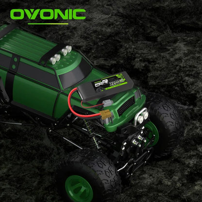 OVONIC 7.4V 2200mAh 50C 2S Lipo Battery, XT60 & TRX Plug, 87×33×18mm, for RC Vehicles – 2 Packs