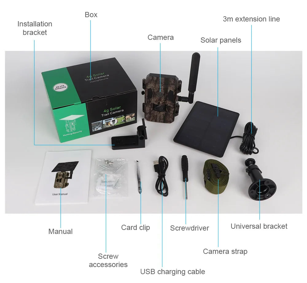 LS VISION 4G Solar Hunting Trail Camera, LS VISION 4G Solar Hunt