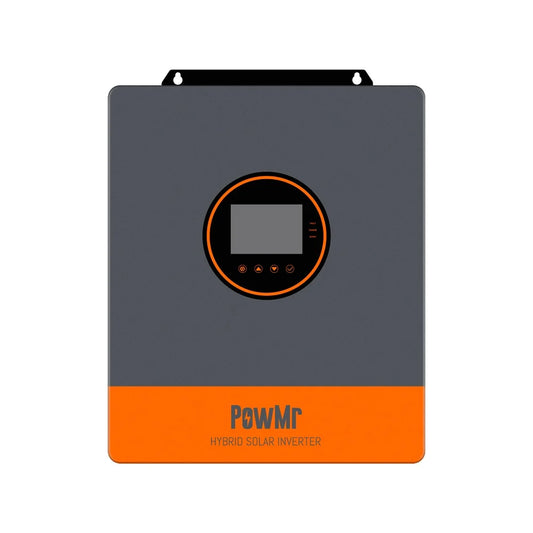 PowMr POW-SunSmart SP5.2K 5.2kW 48V hybrid solar inverter front view with LCD control panel