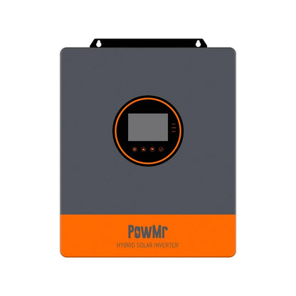 PowMr POW-SunSmart SP5.2K 48V 5.2kW hybrid solar inverter front view with LCD control panel