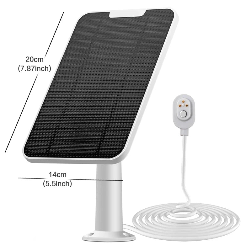 Arlo Go 2 Solar Panel, Dimensions: 20cm (7.87 inches), width: 14cm (5.5 inches)