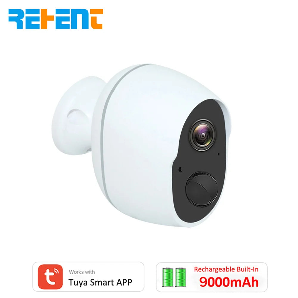 REHENT 3MP Solar Camera, 3Ekenz Works with Rechargeable Built-In Tuya Smart APP 9