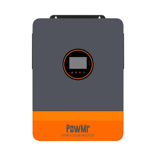 PowMr POW-SunSmart 6.5KP 48V 6.5kW split-phase solar inverter, front view with LCD control panel