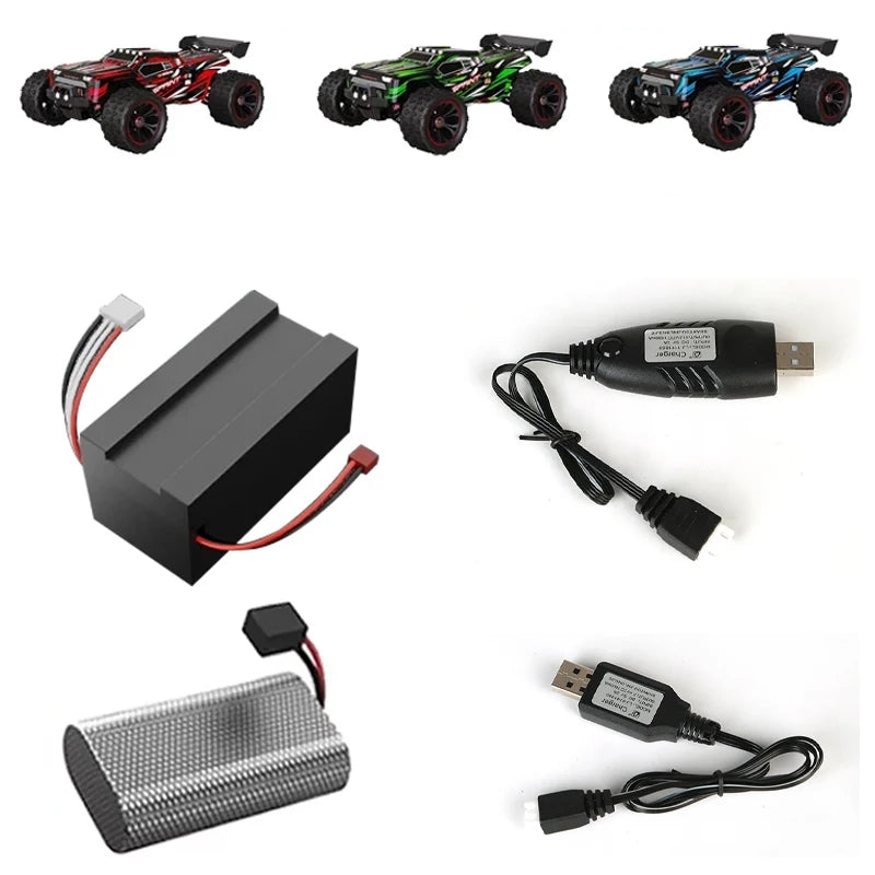 GANGBIBAO Lipo Battery 2S 7.4V 1600mAh & 3S 11.1V 2000mAh for 9522 High-Speed RC Car, 9522PRO Lithium Backup
