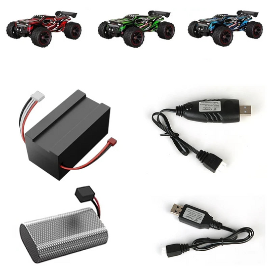 GANGBIBAO Lipo Battery 2S 7.4V 1600mAh & 3S 11.1V 2000mAh for 9522 High-Speed RC Car, 9522PRO Lithium Backup
