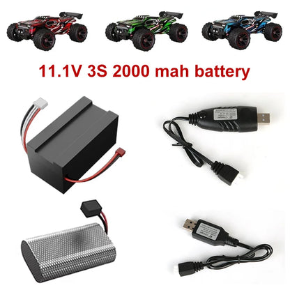 GANGBIBAO Lipo Battery 2S 7.4V 1600mAh & 3S 11.1V 2000mAh for 9522 High-Speed RC Car, 9522PRO Lithium Backup