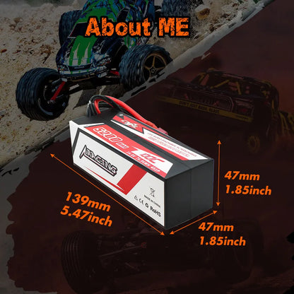 CNHL Lipo Battery, CNHL 5200mAh 100C LiPo battery, available in 2S/3S/4S, with Deans plug, designed for high-performance RC vehicles.