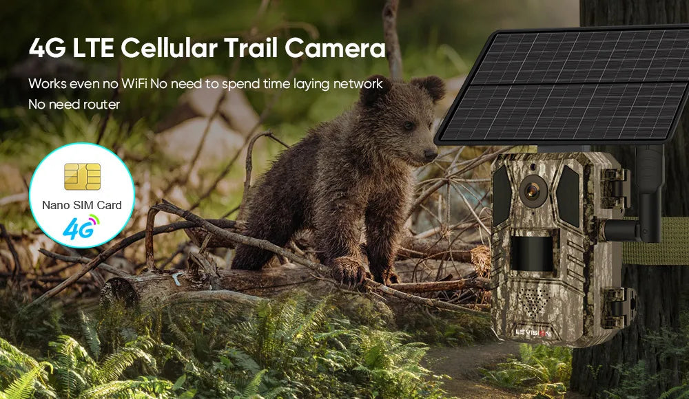 LS VISION 4G Solar Hunting Trail Camera, LS VISION 4G Solar Hunt