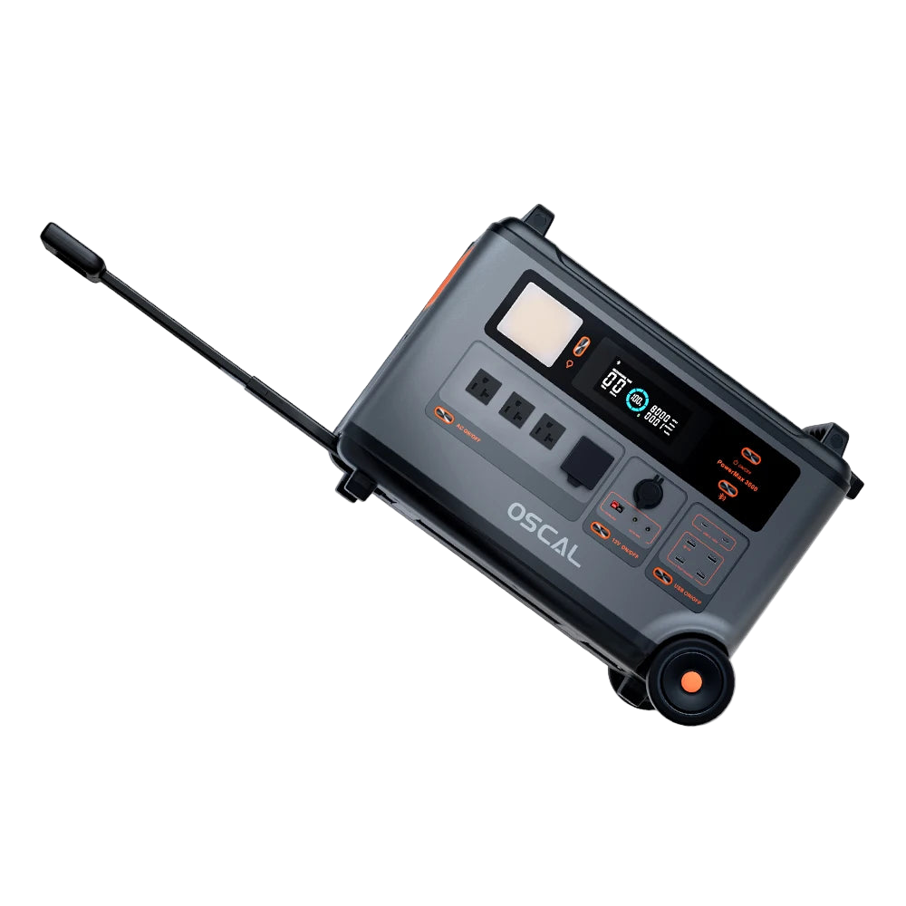 Oscal Blackview PowerMax 3600 Rugged Power Station, 3600Wh LiFePO4, 3600W, 14 Outputs, 57.6kWh Expansion