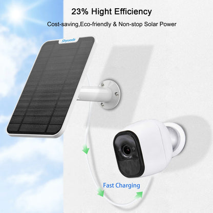 Solar Panel, Solar-powered charger for Arlo Pro 2 security cameras, efficient and eco-friendly.