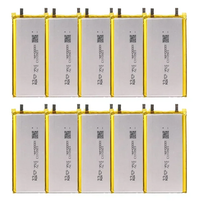 1260110 Lithium Polymer Battery 3.7V 10000mAh Li‑Po Rechargeable Cell for Power Bank, Laptop, LED & Camping DIY
