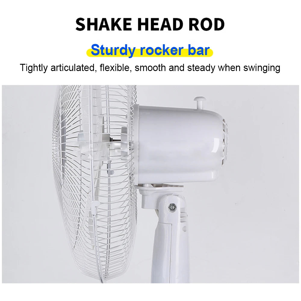 25W Solar Floor Fan with 18000mAh Battery, 20W Solar Panel, 3-Speed, USB Port & Night Light – 12H Runtime for Home, Camping & Emergency