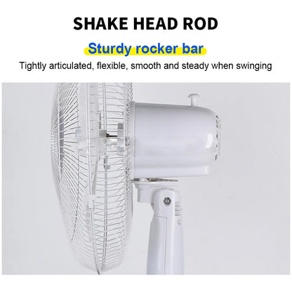 25W Solar Floor Fan with 18000mAh Battery, 20W Solar Panel, 3-Speed, USB Port & Night Light – 12H Runtime for Home, Camping & Emergency