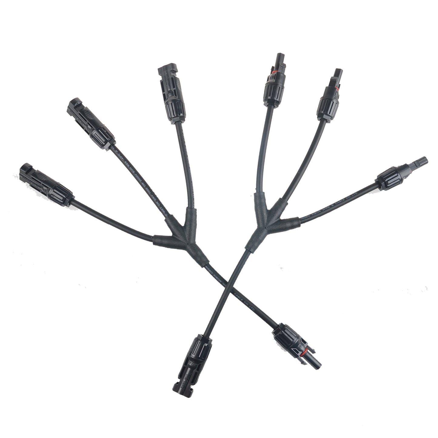 2PCS SolarEpic SA4 Solar Panel Adaptor Cable Y Branch Connector 3 in1 MC4 Solar Cable Connector