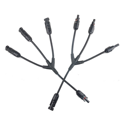 2PCS SolarEpic SA4 Solar Panel Adaptor Cable Y Branch Connector 3 in1 MC4 Solar Cable Connector