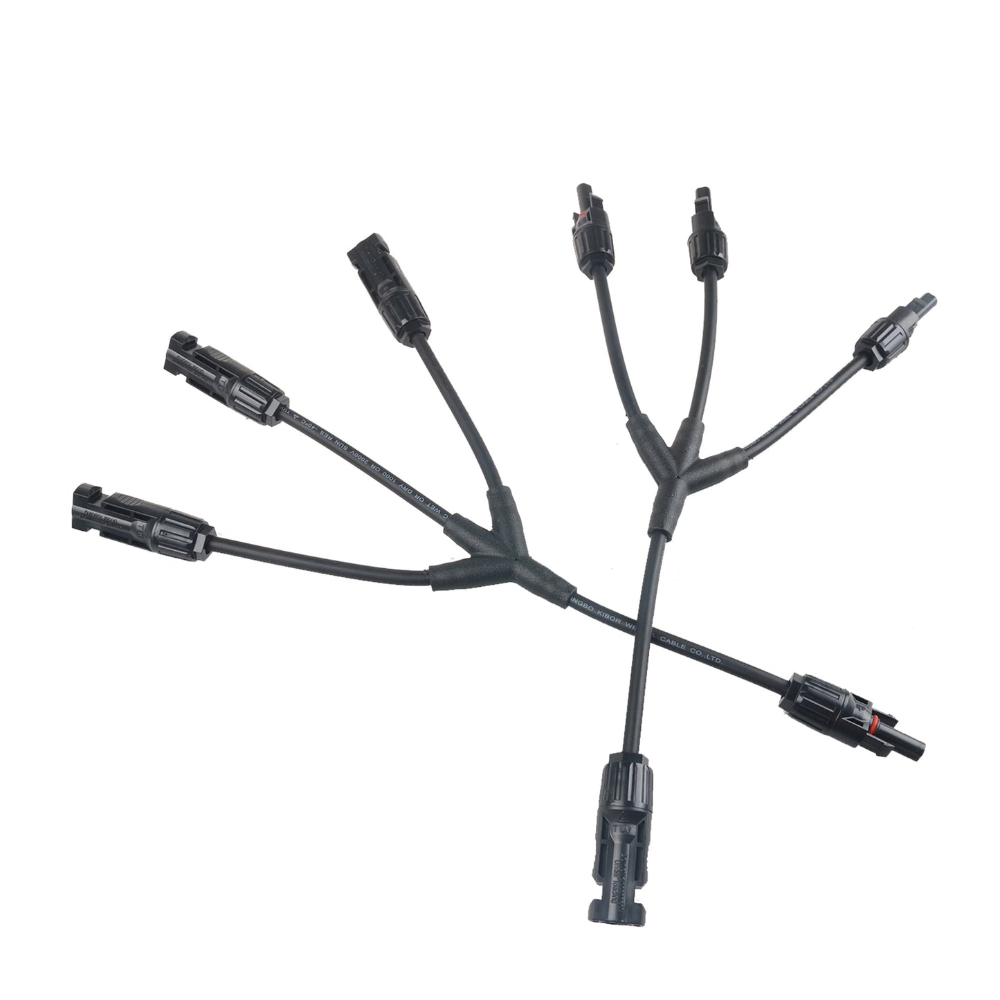 2PCS SolarEpic SA4 Solar Panel Adaptor Cable Y Branch Connector 3 in1 MC4 Solar Cable Connector