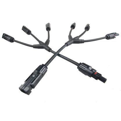 2PCS SolarEpic SA4 Solar Panel Adaptor Cable Y Branch Connector 3 in1 MC4 Solar Cable Connector