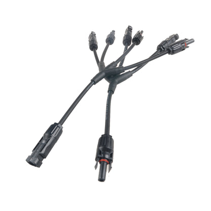 2PCS SolarEpic SA4 Solar Panel Adaptor Cable Y Branch Connector 3 in1 MC4 Solar Cable Connector