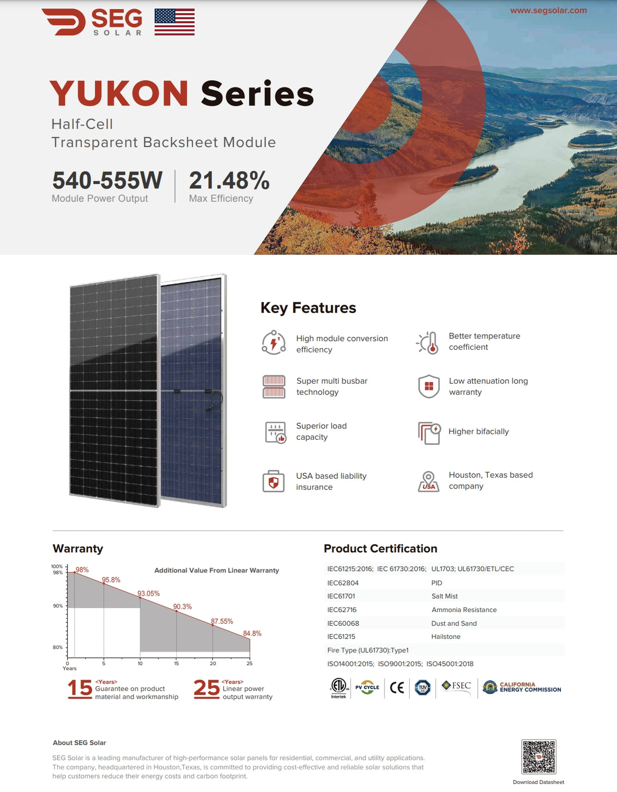 Seg590 Solar SEG 550W Solar Panel – TSolar