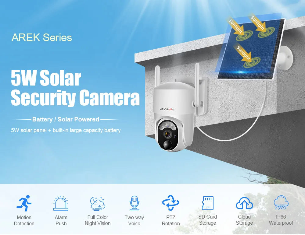 LS VISION 4MP Solar Camera