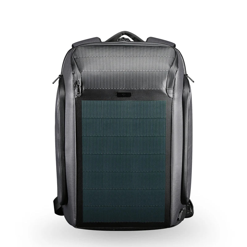 Kingsons Beam Solar Backpack – 9W CIGS Solar Panel, USB Charging, Anti-Theft, Waterproof 15.6" Laptop Bag for Men