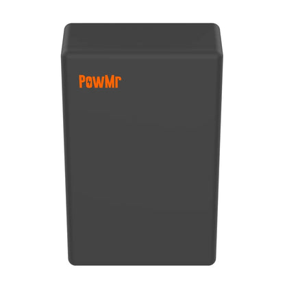 PowMr POW-LIO48100-IP65 51.2V 100Ah LiFePO4 battery, front view with PowMr logo