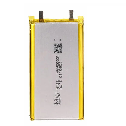 1260110 Lithium Polymer Battery 3.7V 10000mAh Li‑Po Rechargeable Cell for Power Bank, Laptop, LED & Camping DIY