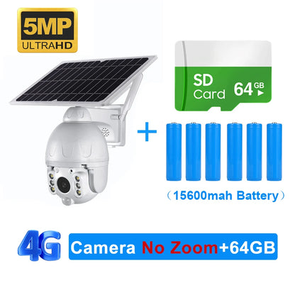 SHIWOJIA S379 Solar Camera, Ultra-HD solar camera with 5MP resolution, expandable storage, and long-lasting battery.