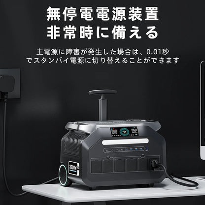 IEETek P3200 2048Wh 3200W Portable Power Station, Portable 3200W power station with 2048Wh LiFePO4 battery, 16 outputs, Wi-Fi control, solar charging, and instant 0.01-second UPS backup for reliable off-grid power.