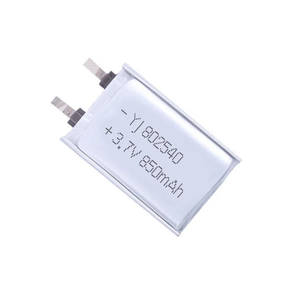3.7V 850mAh Polymer Lithium LiPo Rechargeable Battery 802540 by koonenda for Bluetooth Headset, Beauty Instrument, Selfie Stick, Spray