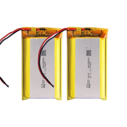 1260110 Lithium Polymer Battery 3.7V 10000mAh Li‑Po Rechargeable Cell for Power Bank, Laptop, LED & Camping DIY