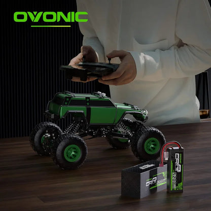 OVONIC 2S Lipo Battery 7.4V 5200mAh 50C, Hard Case, Deans T Plug for RC Cars Trucks Boats Drones, 2-Pack