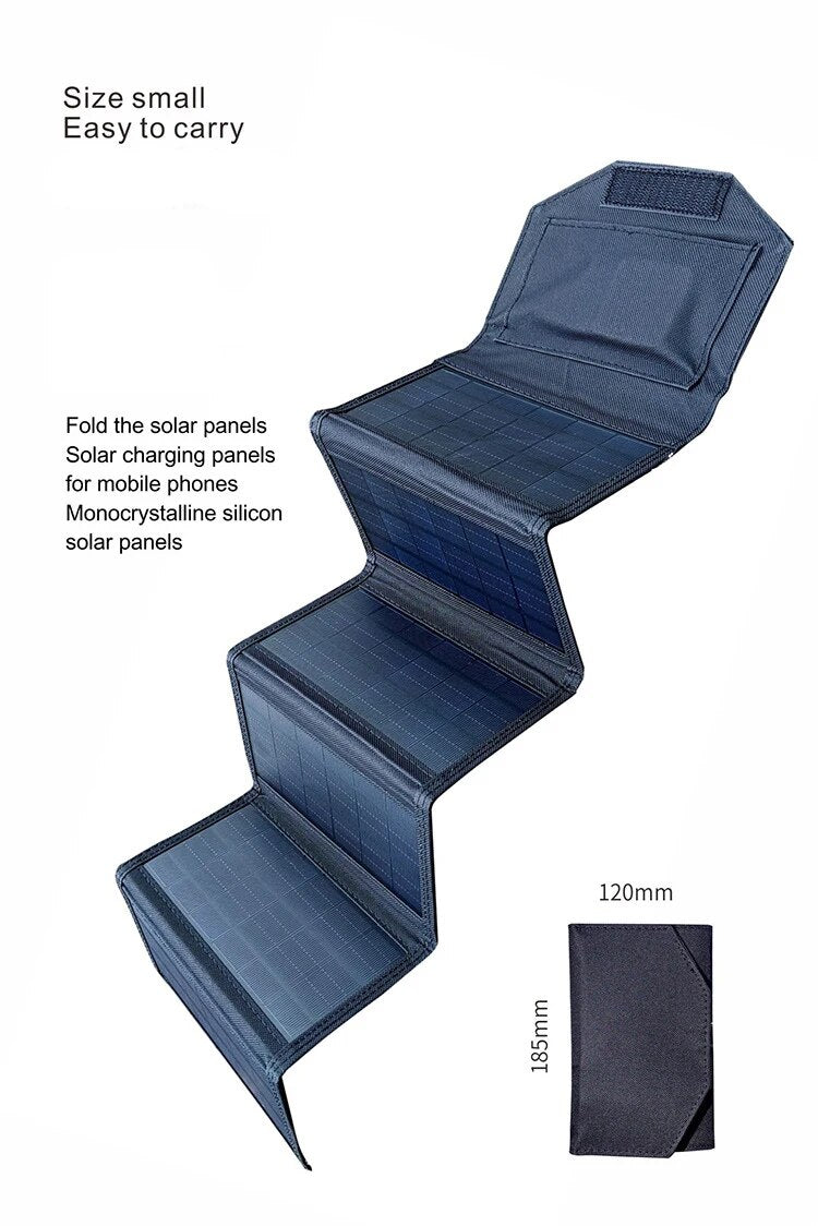 Size small Easy to carry Fold the solar panels Solar charging panels for mobile