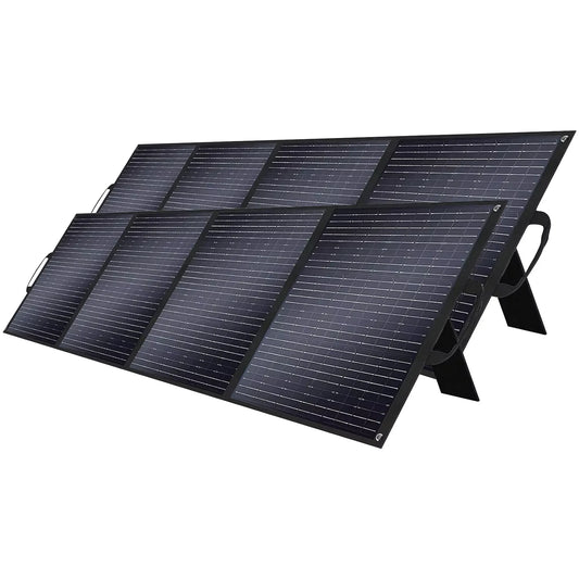 YOYOSCX Foldable Solar Panel 400W (2×200W or 1×400W), 18V Monocrystalline Portable Charging for Power Station