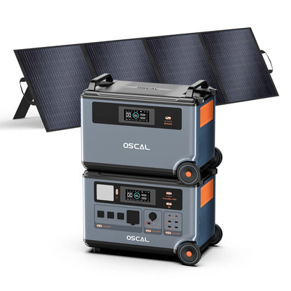 OSCAL PowerMax 6000 BP3600 is a 7200Wh, 6000W LiFePO4 solar generator with CE/UL certification, ideal for home backup power.