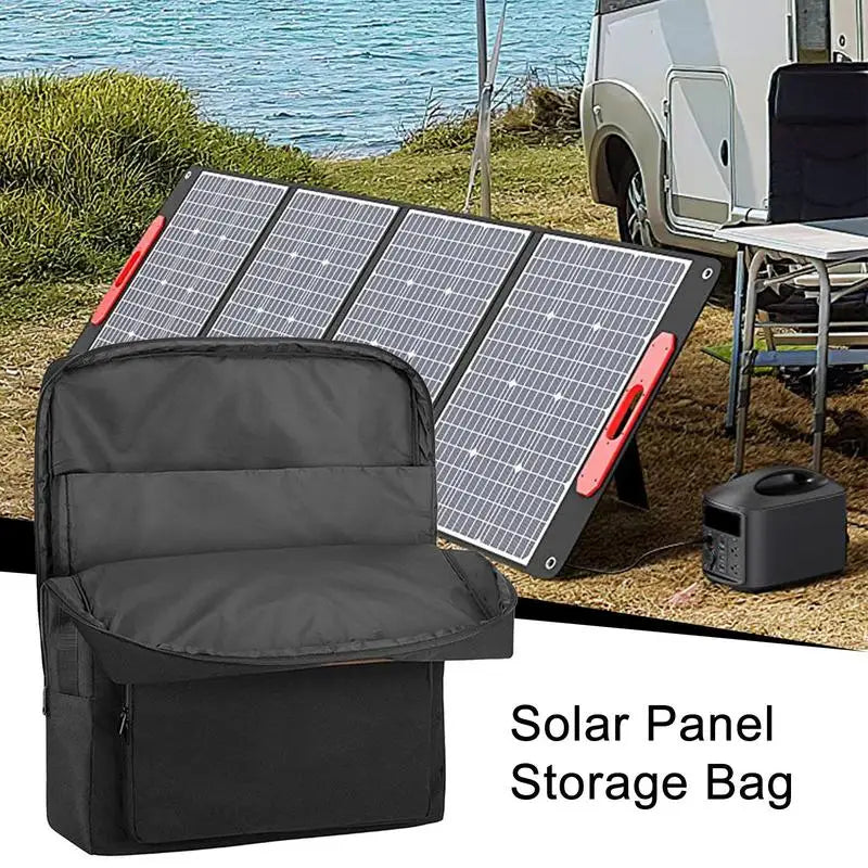 Solar Panel Storage Bag – Waterproof Padded Carrying Case for Foldable Solar Panels (Compatible with Jackery SolarSaga 100W/200W)