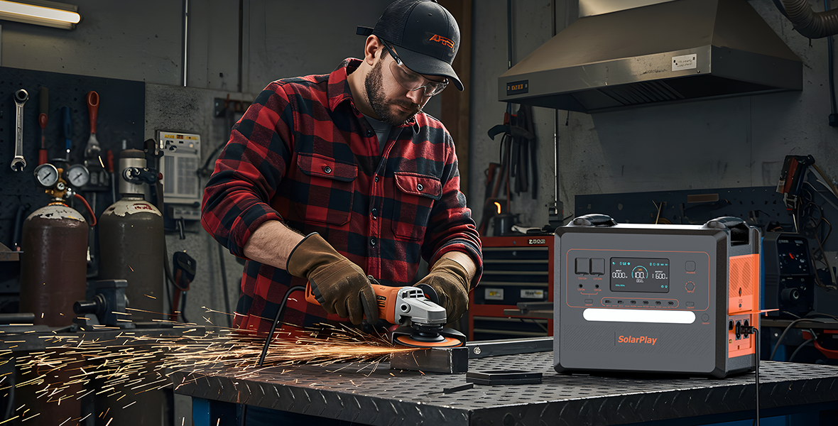 SolarPlay Q2402M Portable Power Station, Comprehensive battery management system includes overcharge, over-discharge, temperature, current, and short circuit protections.