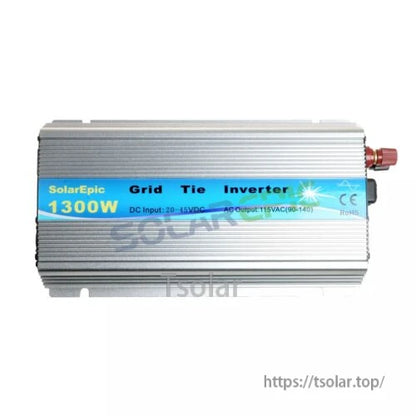 Solarpic 1300W Solar Grid Tie Inverter, DC20-45VDC to AC110V/220V 50/60Hz Pure Sine Wave MPPT