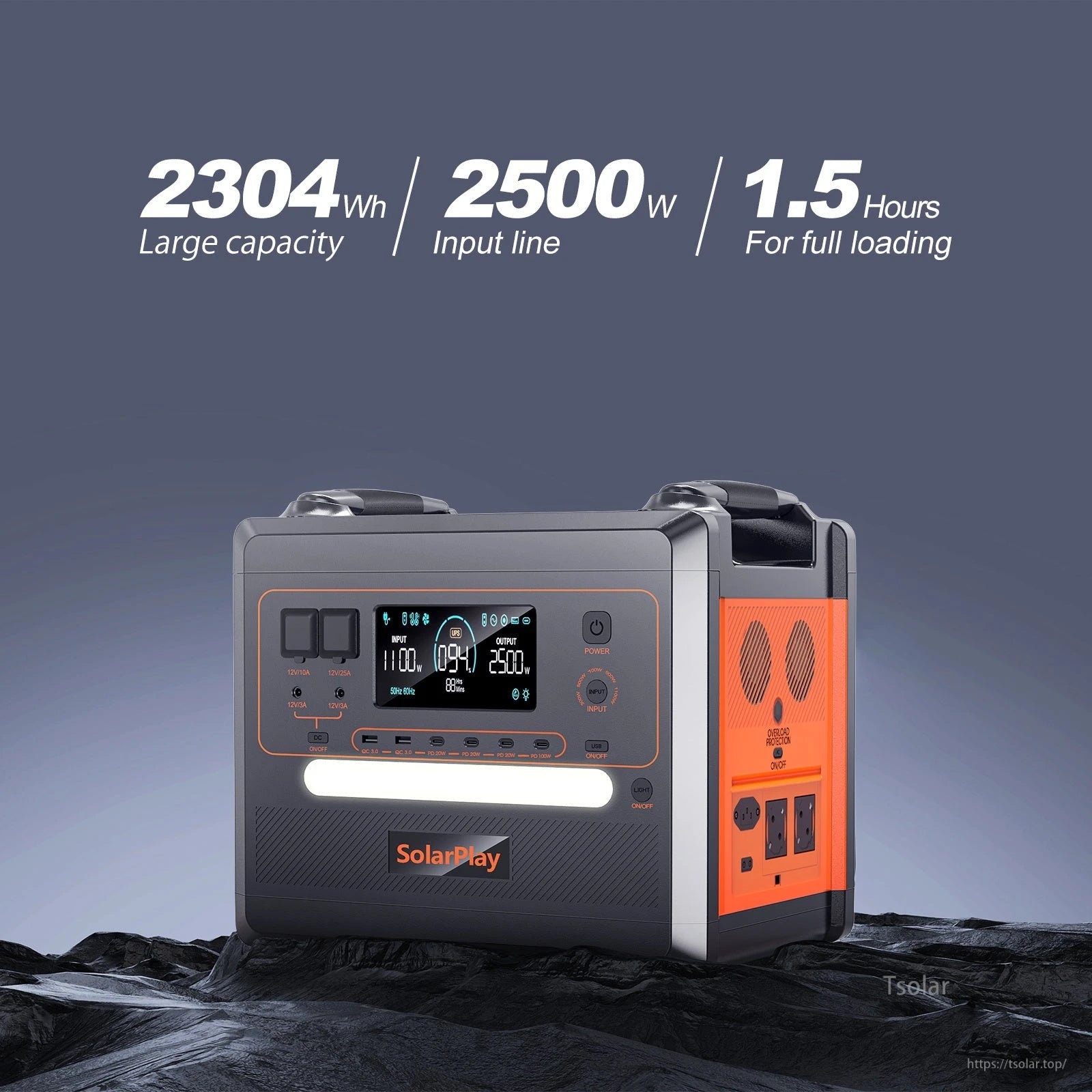 Solarplay Q2402M Portable Power Station, xxxx