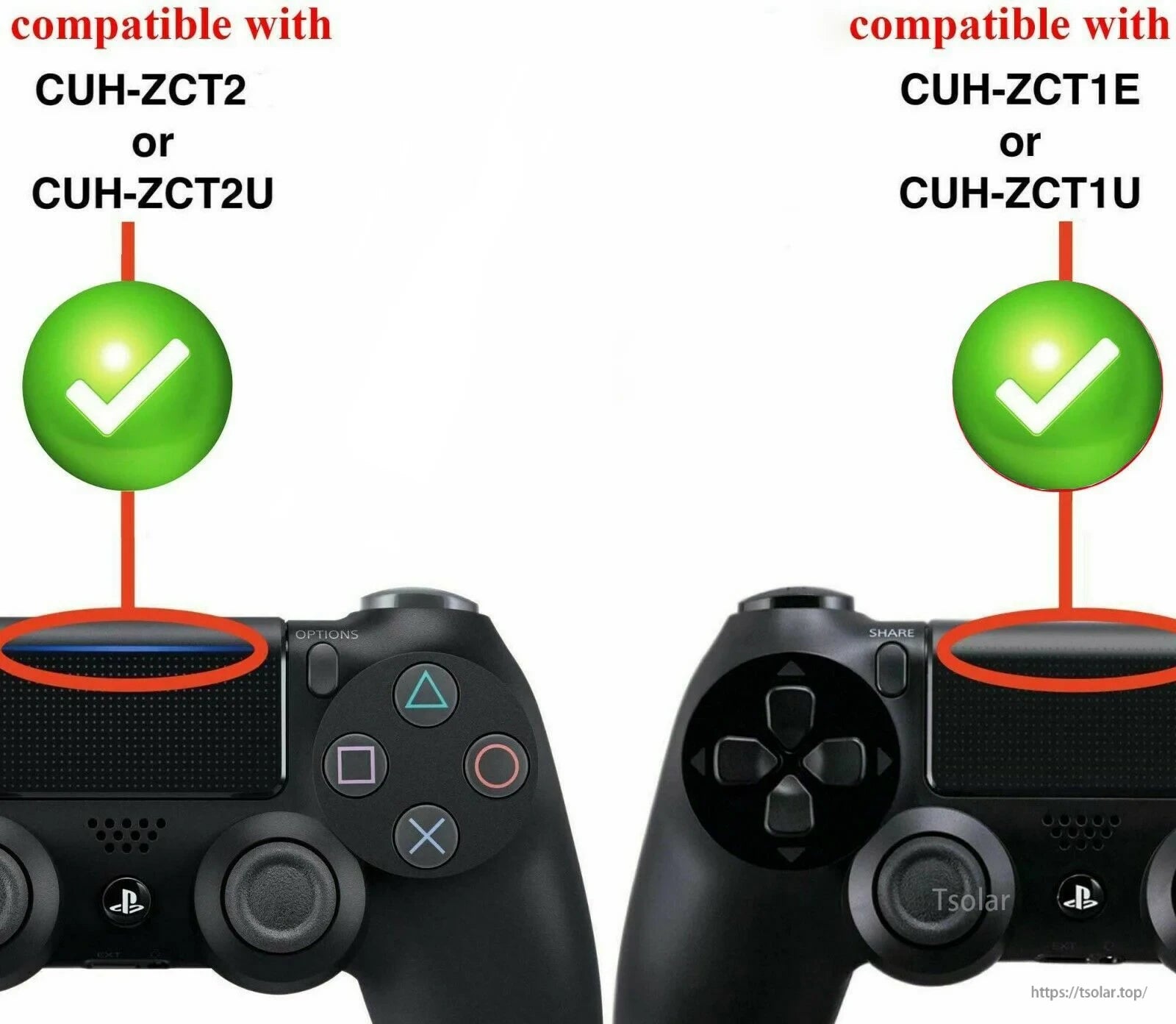Sony PS4 DualShock 4 V1/V2 Replacement Battery, Compatible with various DualShock 4 models: CUH-ZCT2, CUH-ZCT2U, CUH-ZCT1E, and CUH-ZCT1U.