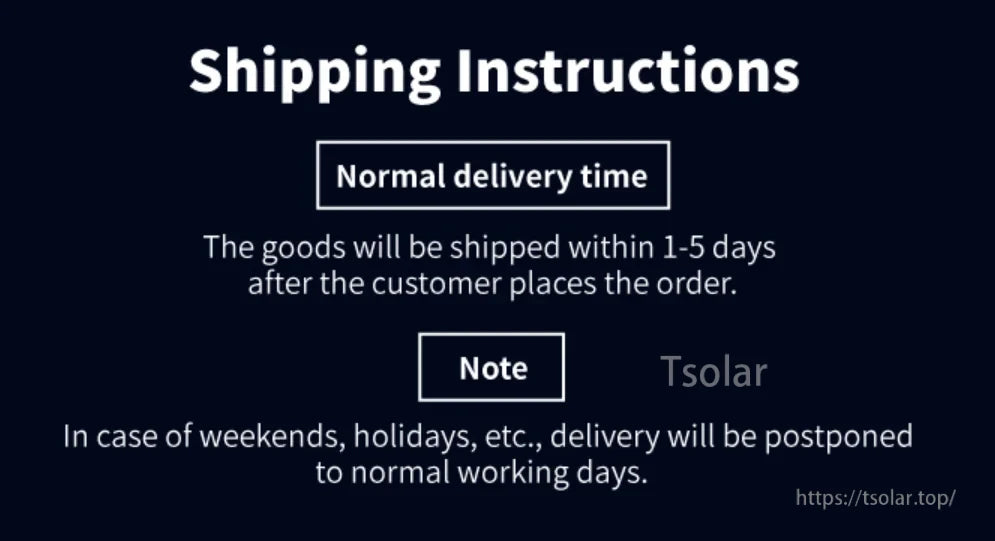 Sunpadow 2S LiPo Battery, Shipping instructions: Goods shipped within 1-5 days; delivery delayed on weekends and holidays.