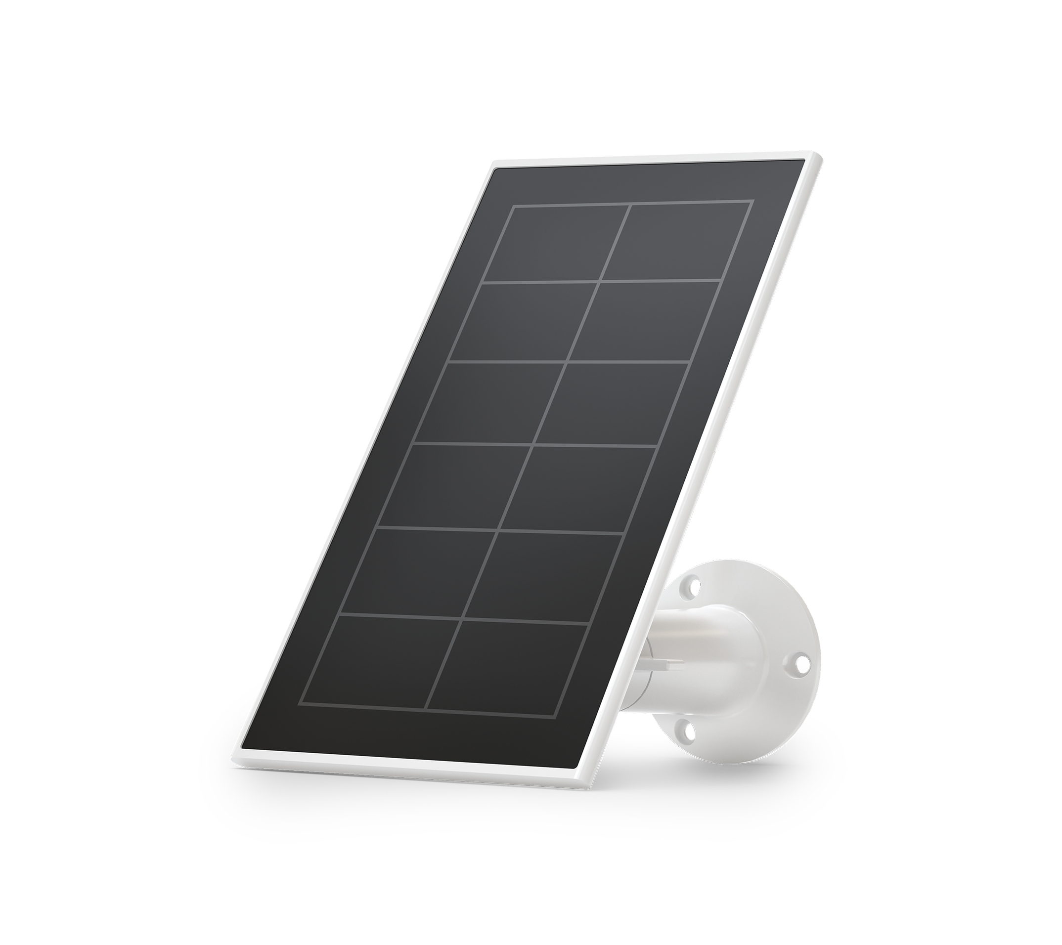 Arlo VMA5600 Solar Panel, Charges camera battery using direct sunlight, ideal for outdoor enthusiasts and photographers.