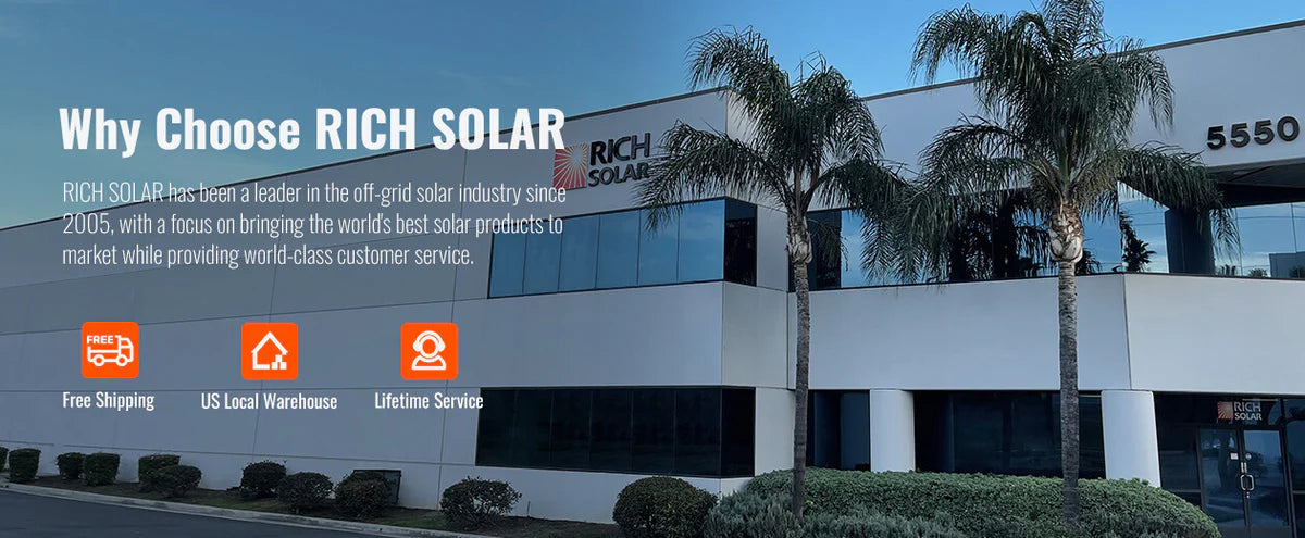 Rich Solar 550 Watt Solar Panel, Reliable off-grid solutions from Rich Solar since 2005 with top-quality products and excellent customer service.