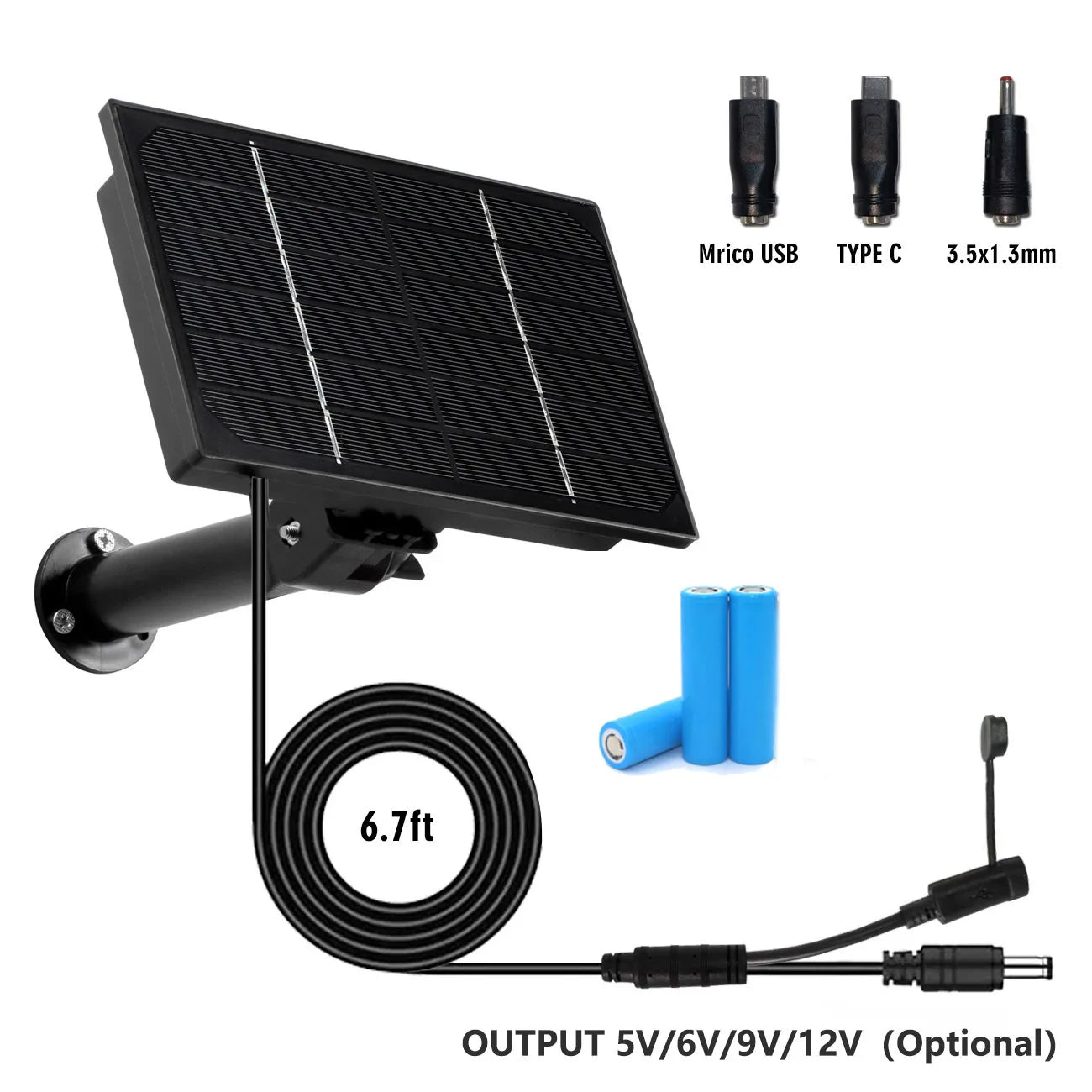 USB TYPE € 3.5x1.3mm 6.7ft