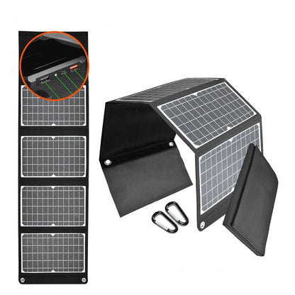 ETFE 45W Foldable Solar Panel - Portable Power Bank Type-C 2USB+1PD Output panels solar generator