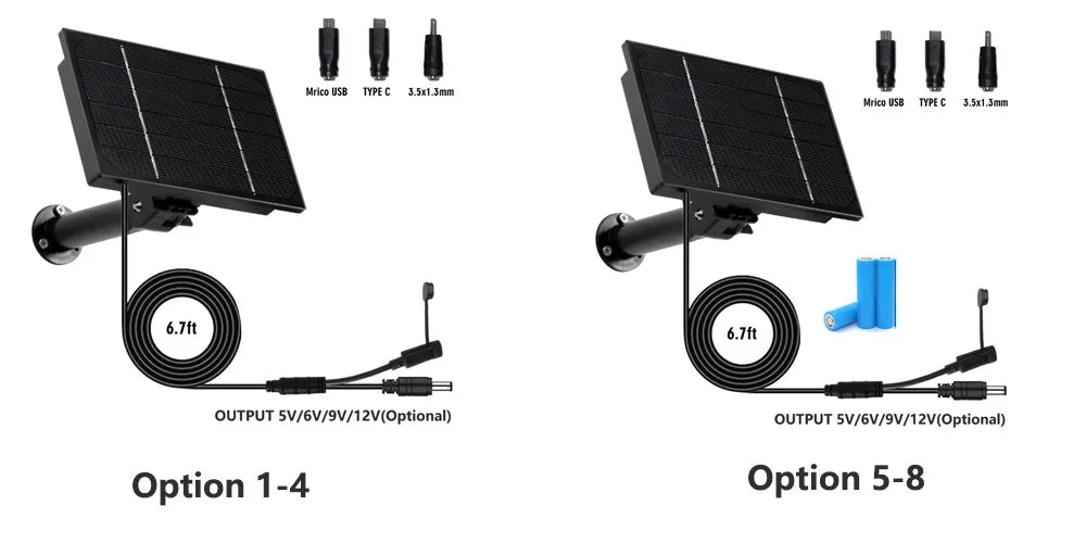 4W Solar Panel For Security Camera -