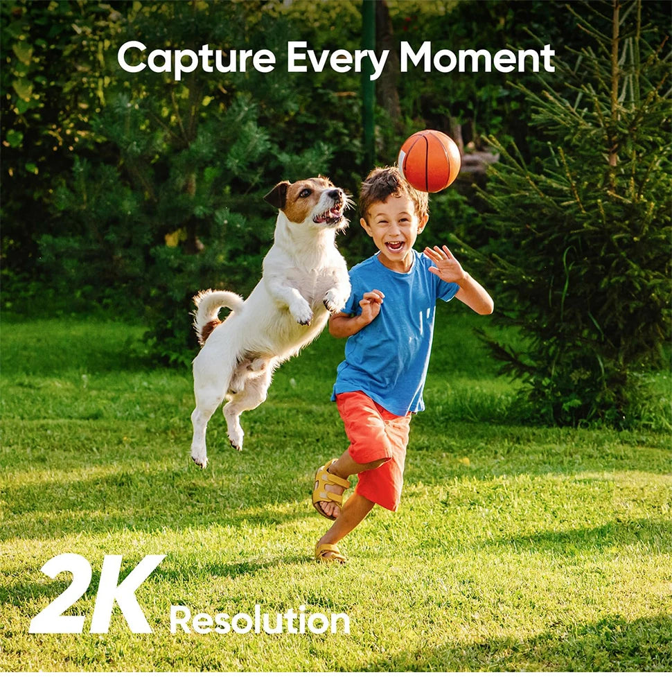 eufy C210 2K Solar Security Camera, Capture Every Moment 2K Rerol