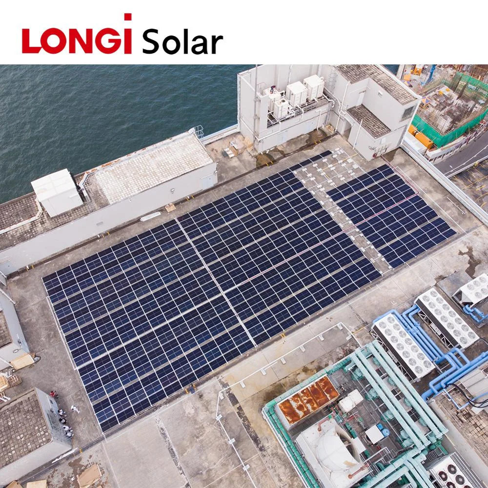 Longi 500 Watt Solar Panel, The module has an open circuit voltage (Voc) between 44.80V to 45.55V for efficient and reliable energy.